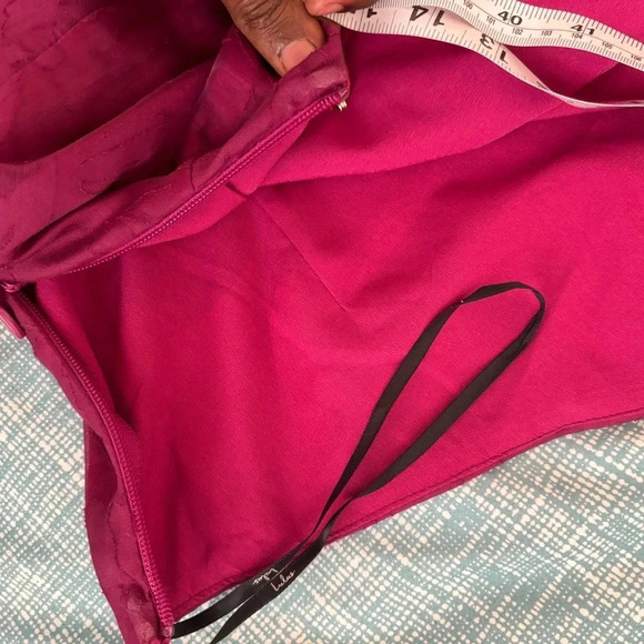 lulu’s Emogene Magenta Burnout Floral Print One-Shoulder Pink Mini Dress xL - Picture 11 of 12